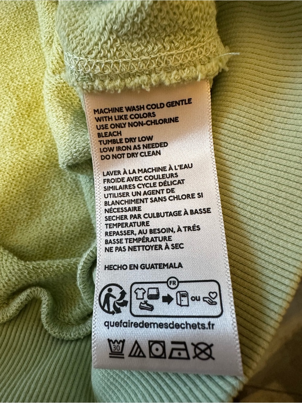 New with Tag! Anthropologie Pilcro Light Green Puff Sleeve Sweatshirt Top sz L - Picture 4 of 6
